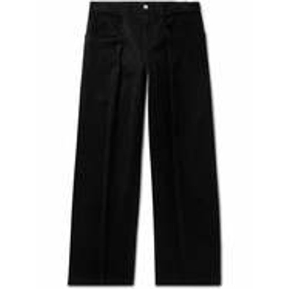 Isabel Marant Mens‎ Black Pleated Wide Leg Sippoly Trousers Pants Fits 33x32 EUC